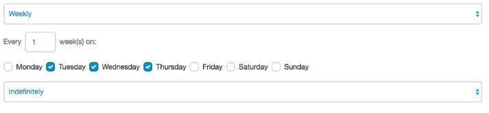 schedular showing reoccuring meetings options free conference call FreeConference.com