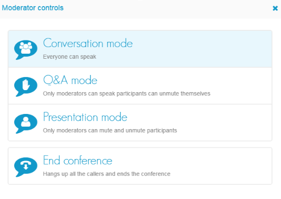 freeconference.com conference call online meeting room moderator controls