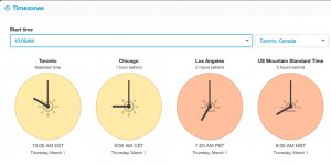 FreeConference Timezones