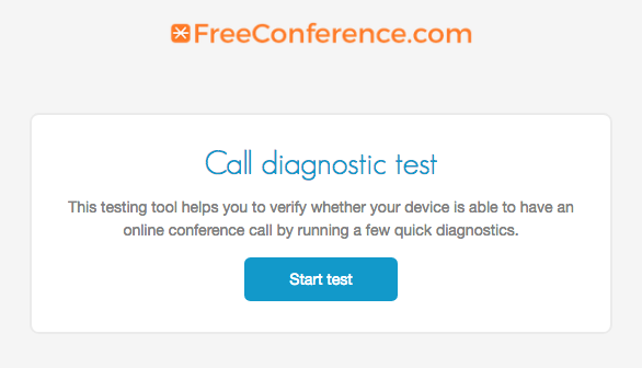 freeconference.com online conference call testing tool for web