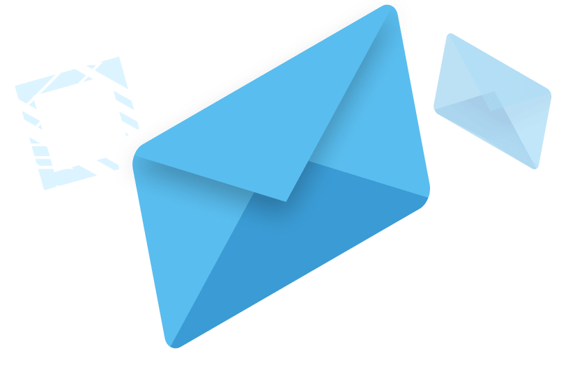Outlook represented with several envelopes