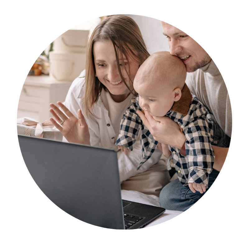 online family gathering